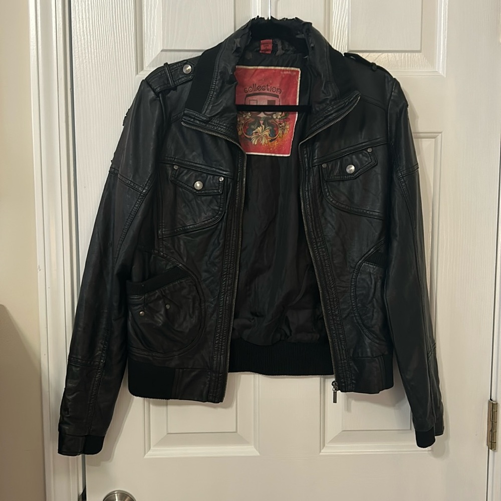 Collection by Bernardo vegan leather jacket